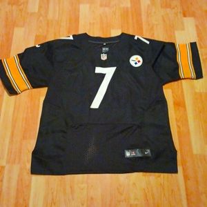 Pittsburgh Steelers Nike on field jersey. Ben Roethlisberger.